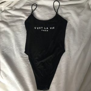 Black bodysuit